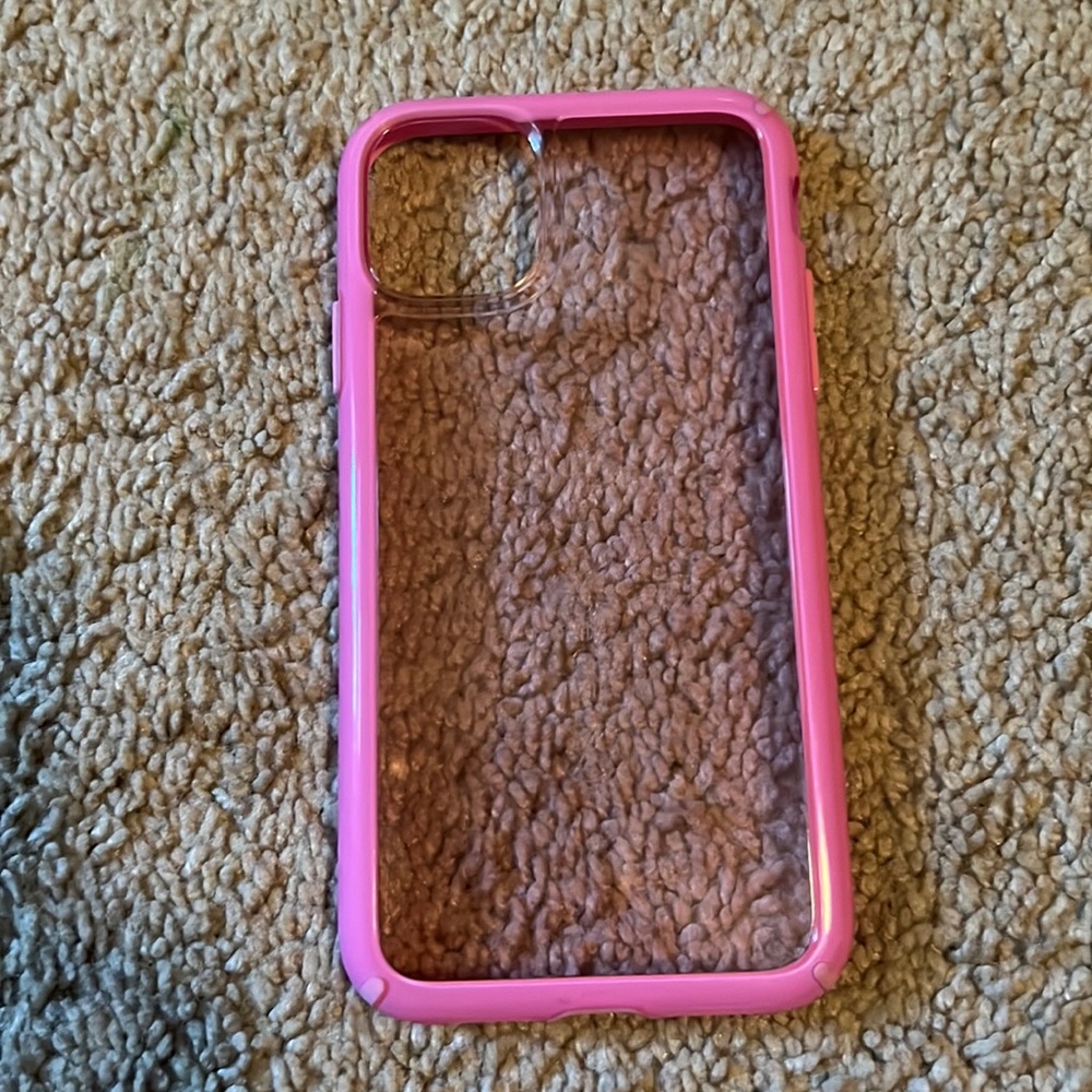 Pink/clear/translucent iPhone 11 case